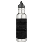 Elegante Stilvolle Dunkelgraue Holzkunst Beruflich Edelstahlflasche (Links)