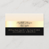 Elegante, stilvolle gestreifte, Gold, Schwarz, Tre Treuekarte (Rückseite)