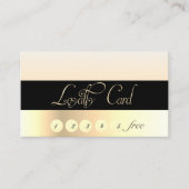 Elegante, stilvolle gestreifte, Gold, Schwarz, Tre Treuekarte (Vorderseite)