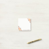 Elegante Stilvolle, Girly, Aquarellfarben-Blume Post-it Klebezettel (Auf Schreibtisch)