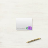 Elegante, stilvolle Girly, Lila Rose Post-it Klebezettel (Auf Schreibtisch)