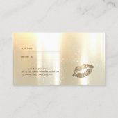 Elegante stilvolle Glamour-Referenzkarte Empfehlungskarte (Rückseite)