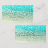 Elegante stilvolle glamouröse professionelle Glitt Visitenkarte (Vorne/Hinten)