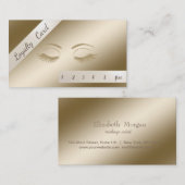 Elegante, stilvolle Glittery Lashes Loyalty Card Treuekarte (Vorne/Hinten)