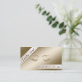 Elegante, stilvolle Glittery Lashes Loyalty Card Treuekarte (Stehend Vorderseite)