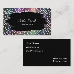 Elegante, stilvolle, glitzernde Business-Karten mi Visitenkarte