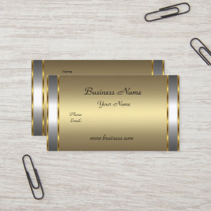 Elegante stilvolle Gold-Bronze-Silber Visitenkarte
