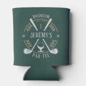 Elegante stilvolle Golf Par-T Bachelor Party Custo Dosenkühler (Rückseite)