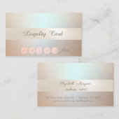 Elegante stilvolle,helle Confetti Loyalty Card Treuekarte (Vorne/Hinten)