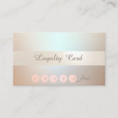 Elegante stilvolle,helle Confetti Loyalty Card Treuekarte (Vorderseite)