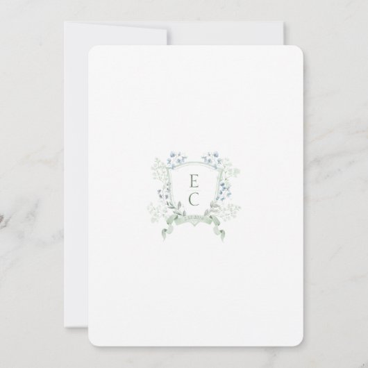 Elegante, stilvolle Hochzeit speichern Sie das Dat Save The Date (Rückseite)