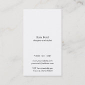 Elegante stilvolle Imitate Gold gestreift Visitenkarte (Rückseite)