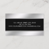 Elegante stilvolle Karaoke Visitenkarte (Rückseite)