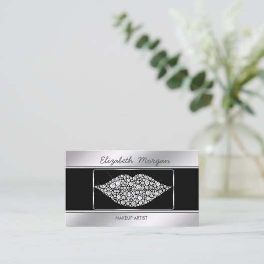 Elegante stilvolle Karaoke Visitenkarte (Stehend Vorderseite)