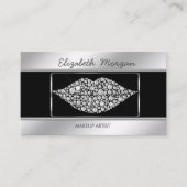 Elegante stilvolle Karaoke Visitenkarte (Vorderseite)