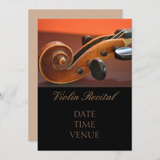 Elegante stilvolle Leistung des Einladung (Vorne/Hinten)