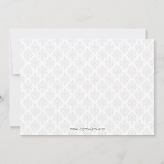 elegante, stilvolle Marine Corporate Einladung (Rückseite)