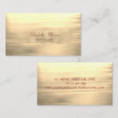 Elegante Stilvolle Moderne Imitate Goldener Pinsel Visitenkarte (Vorne/Hinten)