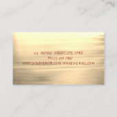 Elegante Stilvolle Moderne Imitate Goldener Pinsel Visitenkarte (Rückseite)