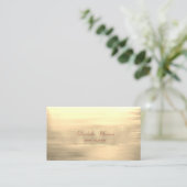 Elegante Stilvolle Moderne Imitate Goldener Pinsel Visitenkarte (Stehend Vorderseite)