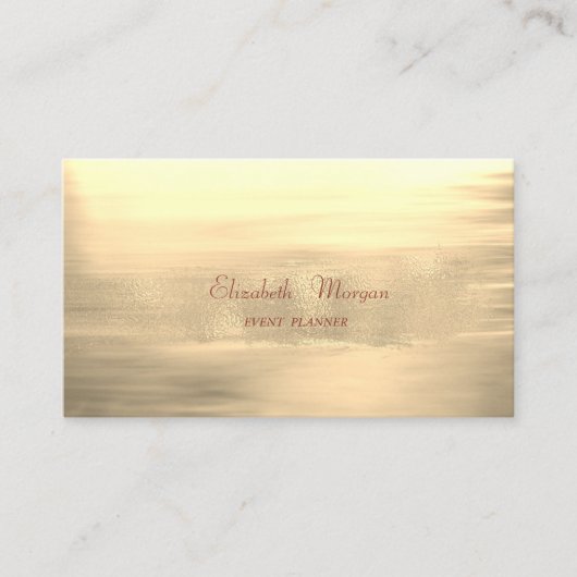 Elegante Stilvolle Moderne Imitate Goldener Pinsel Visitenkarte (Vorderseite)