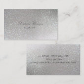 Elegante stilvolle moderne, professionelle Glitter Visitenkarte (Vorne/Hinten)