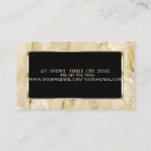 Elegante, stilvolle, moderne visitenkarte (Rückseite)