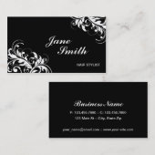 Elegante stilvolle noble Blumen-mit Blumenmodernes Visitenkarte (Vorne/Hinten)