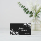 Elegante stilvolle noble Blumen-mit Blumenmodernes Visitenkarte (Stehend Vorderseite)