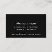 Elegante stilvolle noble Blumen-mit Blumenmodernes Visitenkarte (Rückseite)