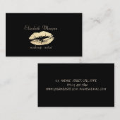 Elegante stilvolle, professionelle Black Glittery Visitenkarte (Vorne/Hinten)