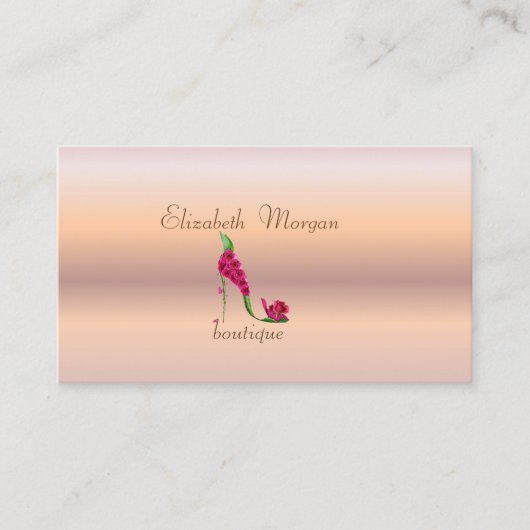 Elegante stilvolle professionelle Rose Gold High H Visitenkarte (Vorderseite)