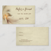 Elegante stilvolle Referenzkarte Empfehlungskarte (Vorne/Hinten)