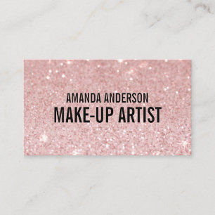 Elegante, stilvolle Rosa Glitzer Sparkle Business  Visitenkarte