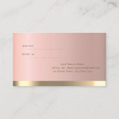 Elegante, stilvolle Schick-, Streifen-Referenzkart Empfehlungskarte (Rückseite)