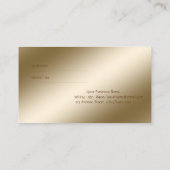 Elegante, stilvolle,schmale,Punktverweiskarte Empfehlungskarte (Rückseite)