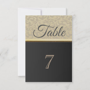 Elegante stilvolle schwarze Tischkarte Einladung