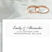 Elegante, stilvolle Script-Wedding-Rücksendeadress