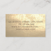 Elegante, stilvolle Silhouette Visitenkarte (Rückseite)