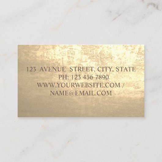 Elegante, stilvolle Silhouette Visitenkarte (Rückseite)