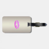 Elegante Stilvolle Stilelemente - Glitterie Lippen Gepäckanhänger (Rückseite horizontal)