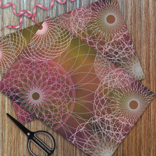 Elegante stilvolle trendy Ornamental Mandalas Seidenpapier