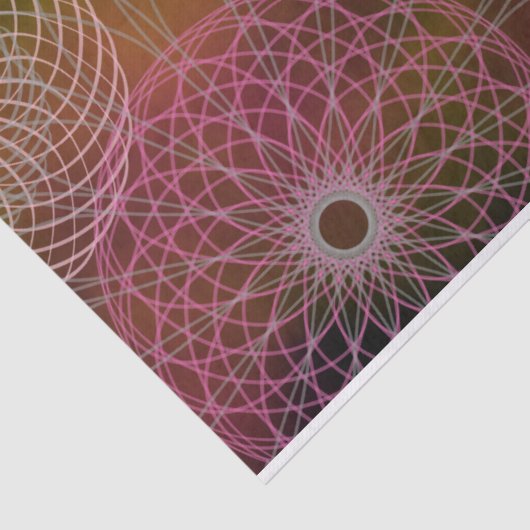 Elegante stilvolle trendy Ornamental Mandalas Seidenpapier (Ausschnitt)