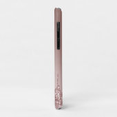 Elegante stilvolle Tropfen aus Kupfergold-Rose Case-Mate iPhone Hülle (Hinten/Links)