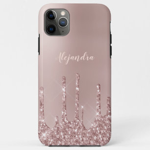 Elegante stilvolle Tropfen aus Kupfergold-Rose Case-Mate iPhone Hülle