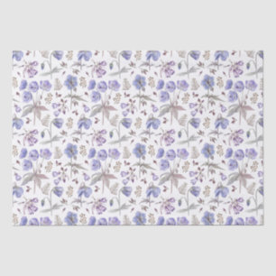Elegante stilvolle Wasserfarbe Lila Wildblume Seidenpapier