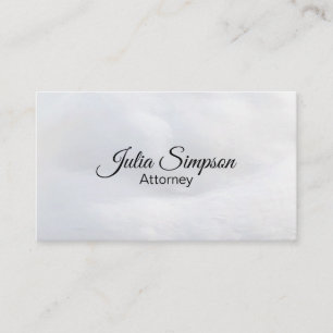 Elegante, stilvolle, White Fluffy Business Card Visitenkarte