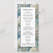 Elegante stimmungsvolle blaue Aquarellblumen (Rückseite)