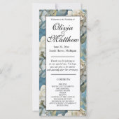 Elegante stimmungsvolle blaue Aquarellblumen (Vorderseite)