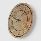 Elegante Stone Look Wall Clock Große Wanduhr (Winkel)